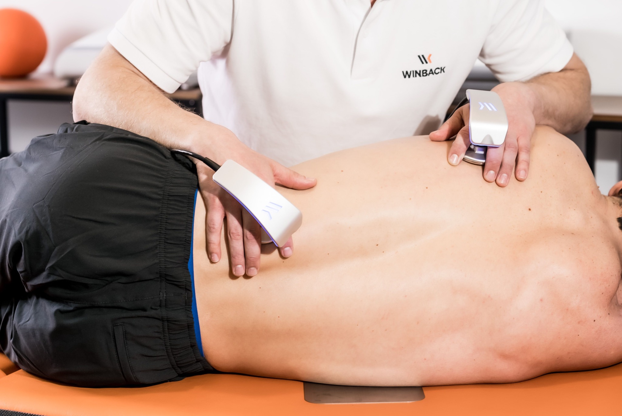 WINBACK radiofrequency therapy applied to the back